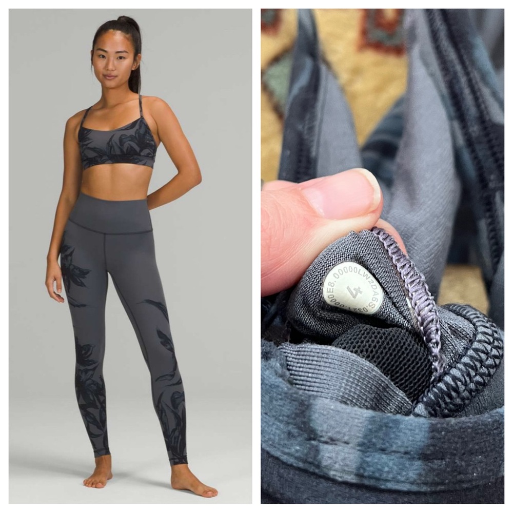 Lululemon Flow Y Bra Nulu Light Support A–C Cups Botanical Bloom ancho 4